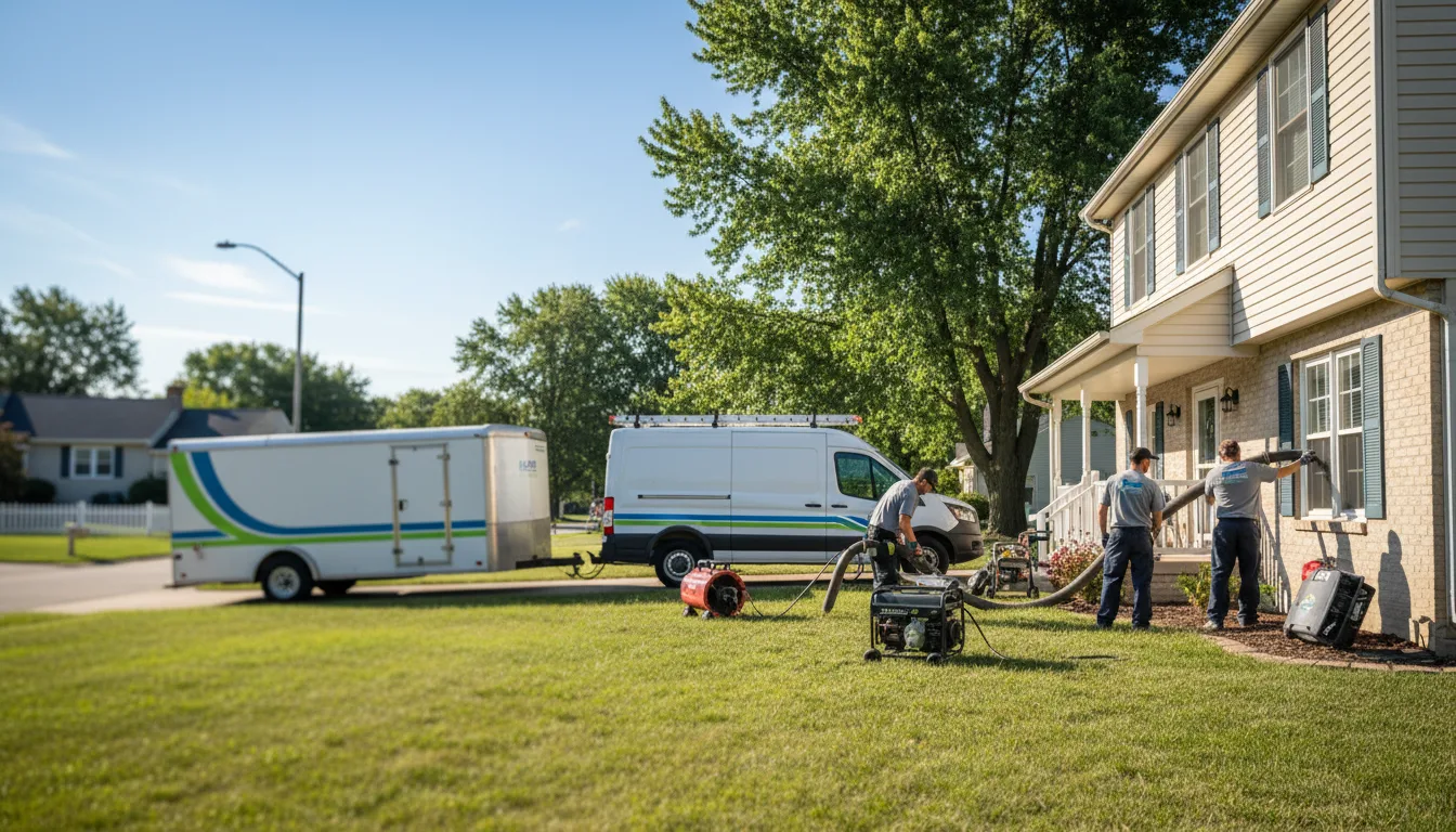 Flooded Basement Restoration And Cleanup With Repair in New Virginia, IA near me